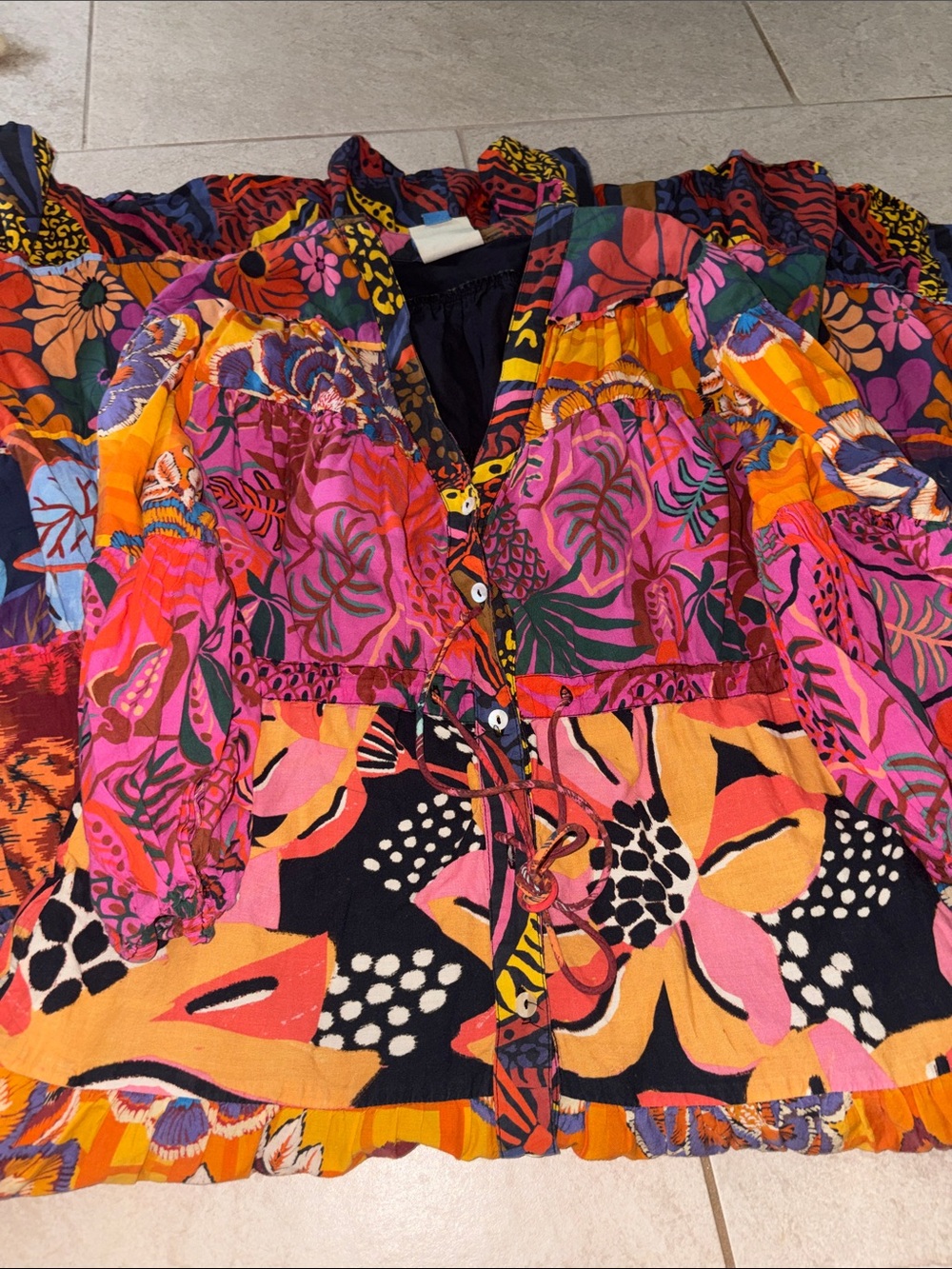 FARM RIO for Anthropologie Button Front Maxi Dress - Picture 3 of 7